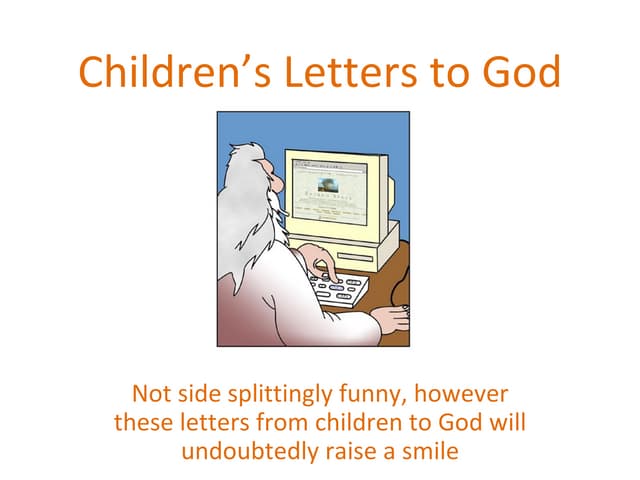 Childrens Letters God