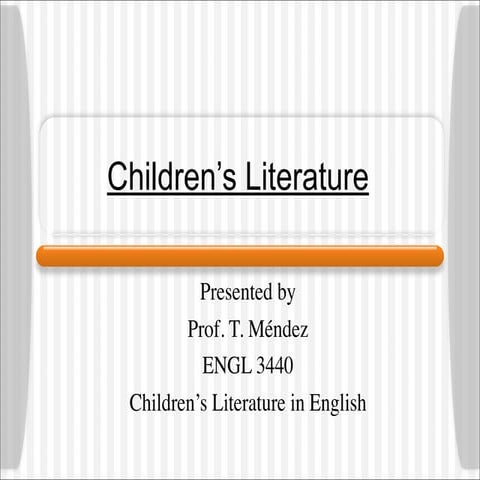 Childrens Lit Intro