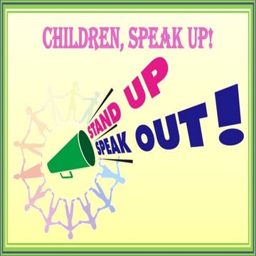 Children speak up!