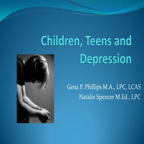 Children,Teens and,Depression