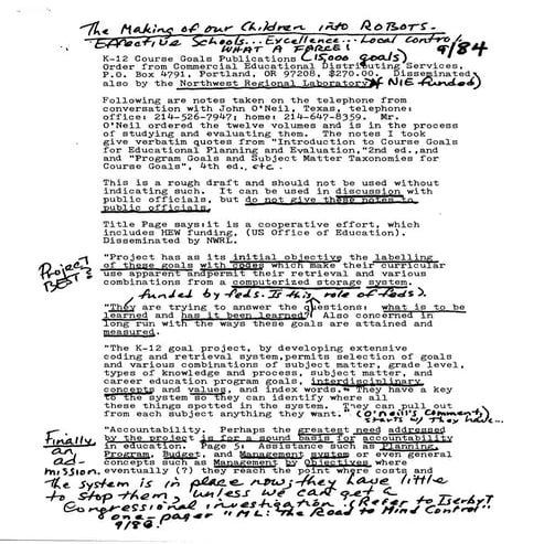 Children to robots-effective_schools-values_clarification-1984-7pgs-edu