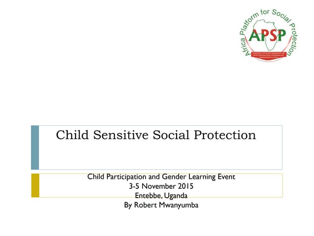 Child Sensitive Social Protection