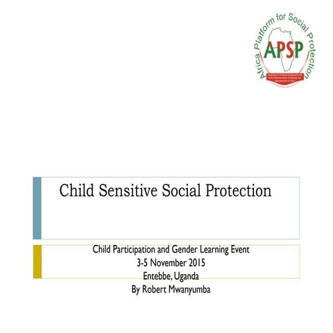 Child Sensitive Social Protection