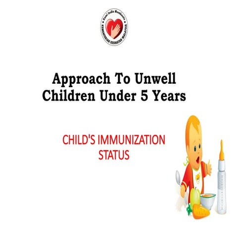 child immunization status in Approach to unwell child | PPTX