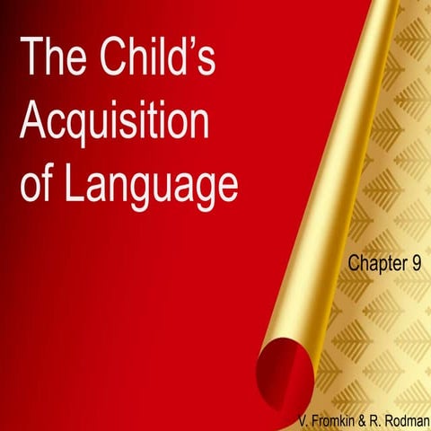 Child's language acquisition presentation