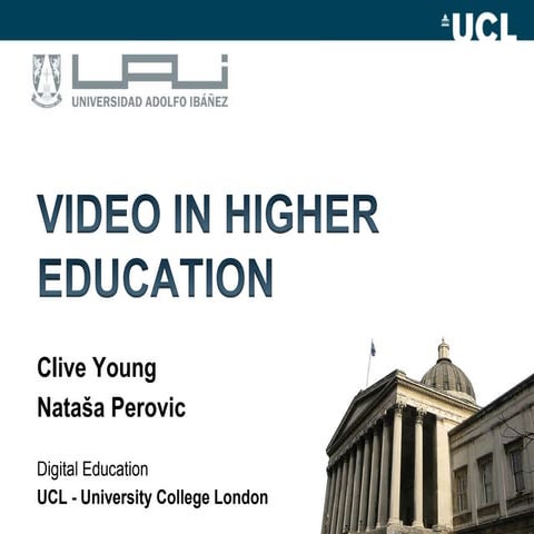 Video in Higher Education