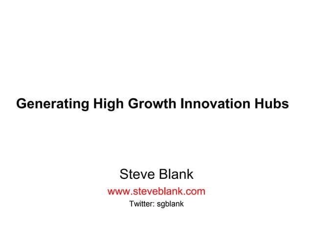 Chile 1208 generating innovation hubs 2010