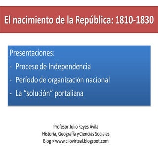 Chile 1810-1830 > Proceso de Indepe...