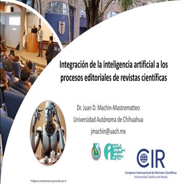 Integración de la inteligencia artificial a los procesos editoriales de revis...
