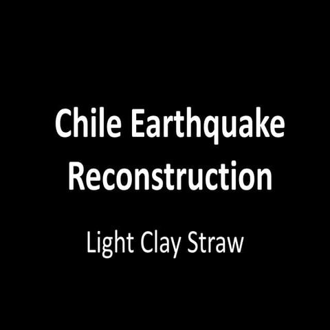 Chile Earthquake Reconstruction