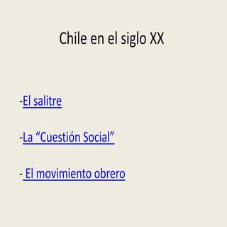 Chile en el siglo xx