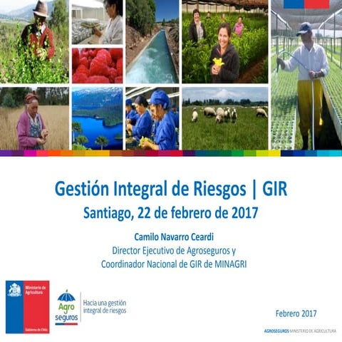 Chile GIR Agricultura y tecnologías balance de daños