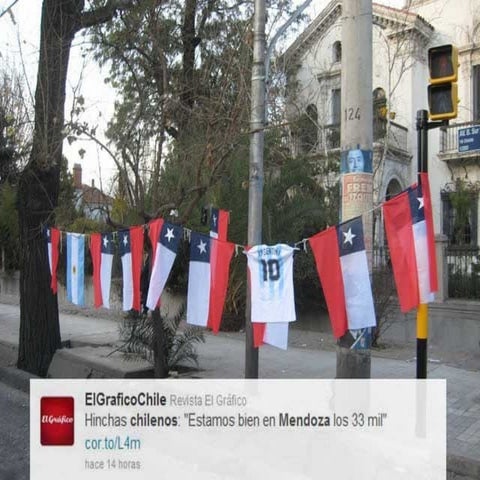 Chilenos en Mendoza por la Copa América