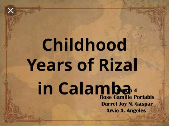 Jose Rizal's childhood | PPTX