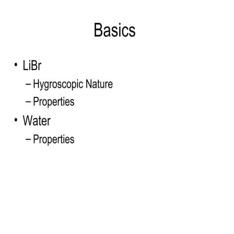 Chiller absorption machine  working principle