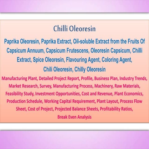 Chilli Oleoresin, Paprika Oleoresin, Paprika Extract, Oil-soluble Extract fro...