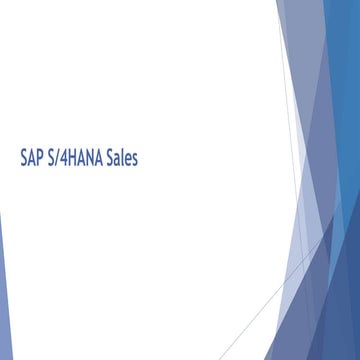 Chill S4HANA Sales Training.ppt