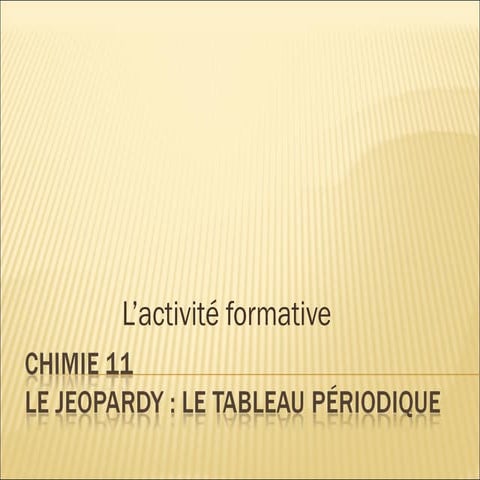 Chimie 11