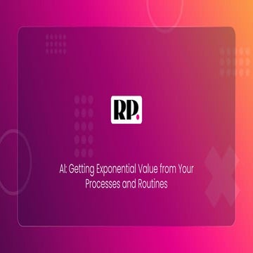 Marketo Engage User Group: AI: Getting Exponential Value from Your Processes ...