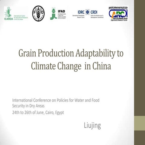 China: Adapting Grain Production to Climate Change