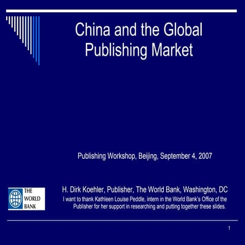 China And The Global Publishing Market