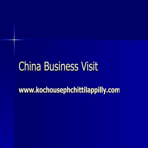 China business visit