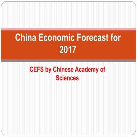 China economic forecast for 2017