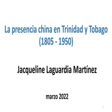 China en Trinidad y Tobago 1805 - 1950.pdf