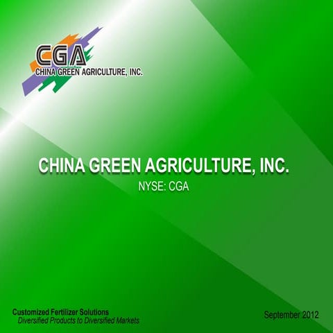 Chinagreenagricultureinc