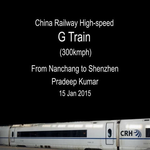China Railway Highspeed Train Jan 2015