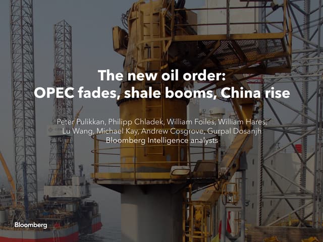 The new shale order: OPEC fades, sh...