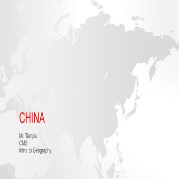 Mr. Temple's China PowerPoint