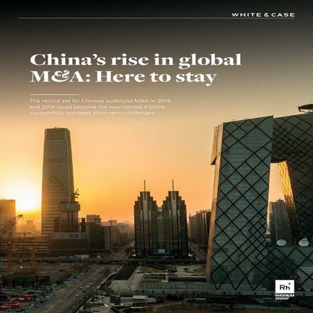 China’s rise in global M&A: Here to stay