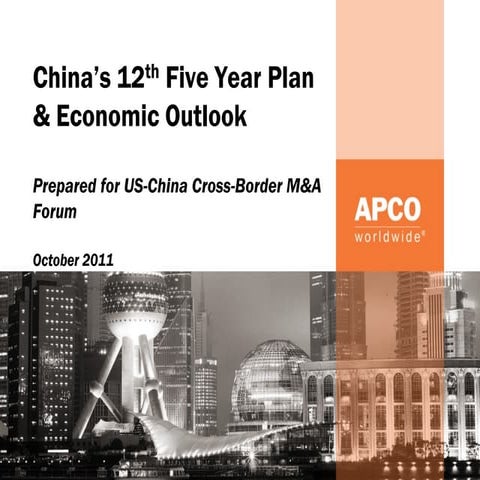 China’s 12th Five Year Plan & Economic Outlook - Ira Kasoff