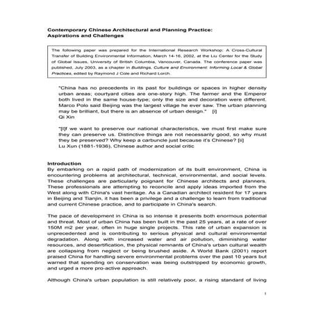 China's Architects & Planners