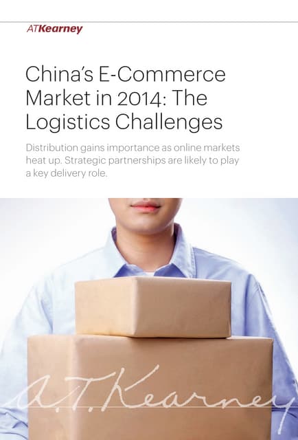 Chinas e commerce market- the logistics challenges
