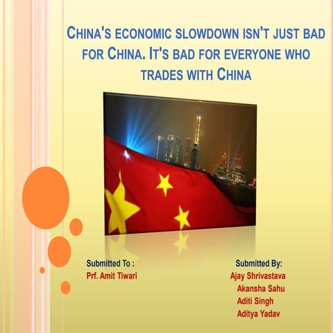 China's economic slowdown isn't just bad for china