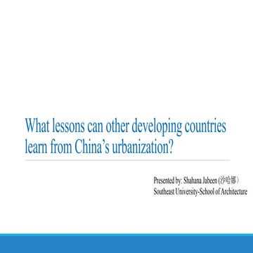 China’s urbanization.pptx
