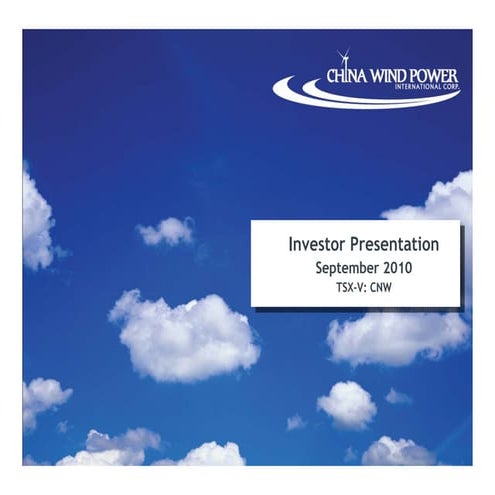 Investor Presentation - September 2010