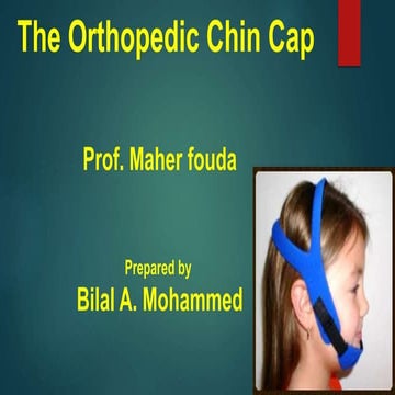 Chin cup for treatment of growing class III patient