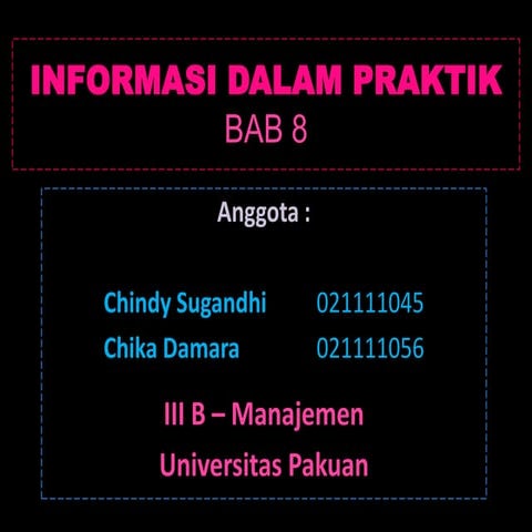 Chindy, chika. informasi dalam praktik