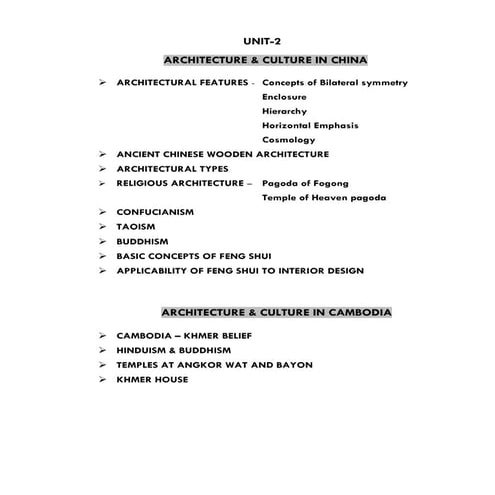 Chinese gen arch. characteristics