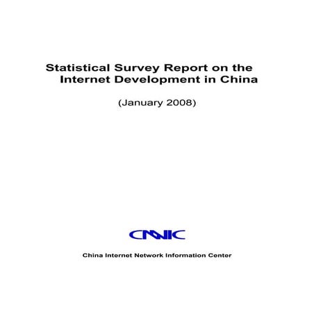Chinese Internet Users - Jan 2008 