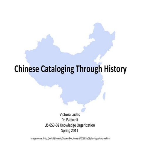 Chinese Cataloging Through History