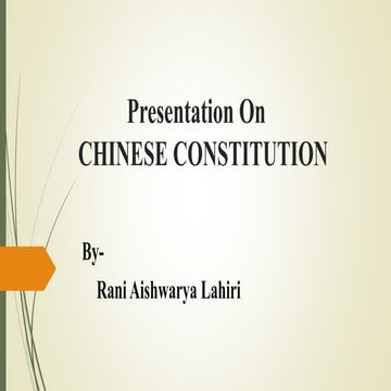Chinese constitution