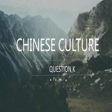 Chinese Culture