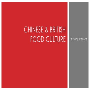 Chinese Food Culture