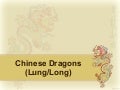 Symbolic Meanings of Dragons between East and West ( HKBU / Contempor…