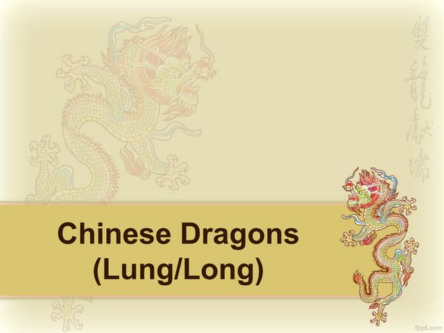 Symbolic Meanings of Dragons between East and West ( HKBU / Contempor…