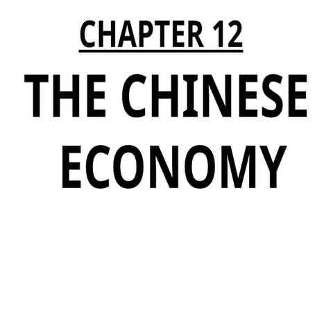 Chinese economy in the era a modern world